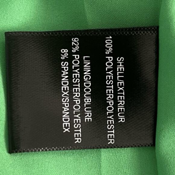 NWT Belle Badgley Mischka Malia Halter Neckline A-Line Green Midi Dress - Picture 5 of 5